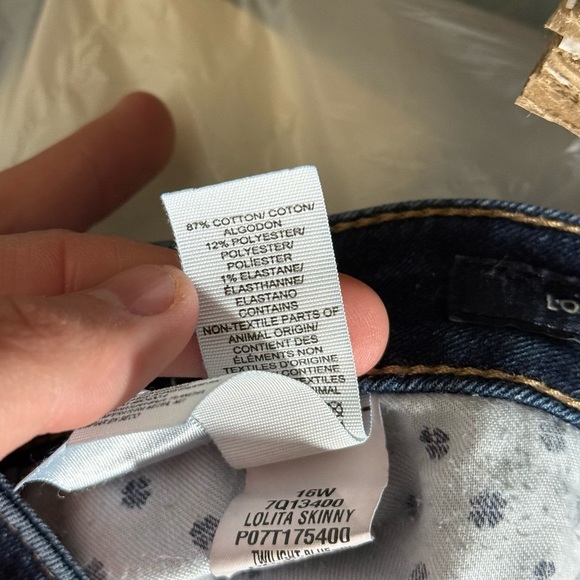 Lucky Brand Lolita Skinny Jeans Dark Wash Size 16W Blue Curvy Denim - Picture 12 of 12